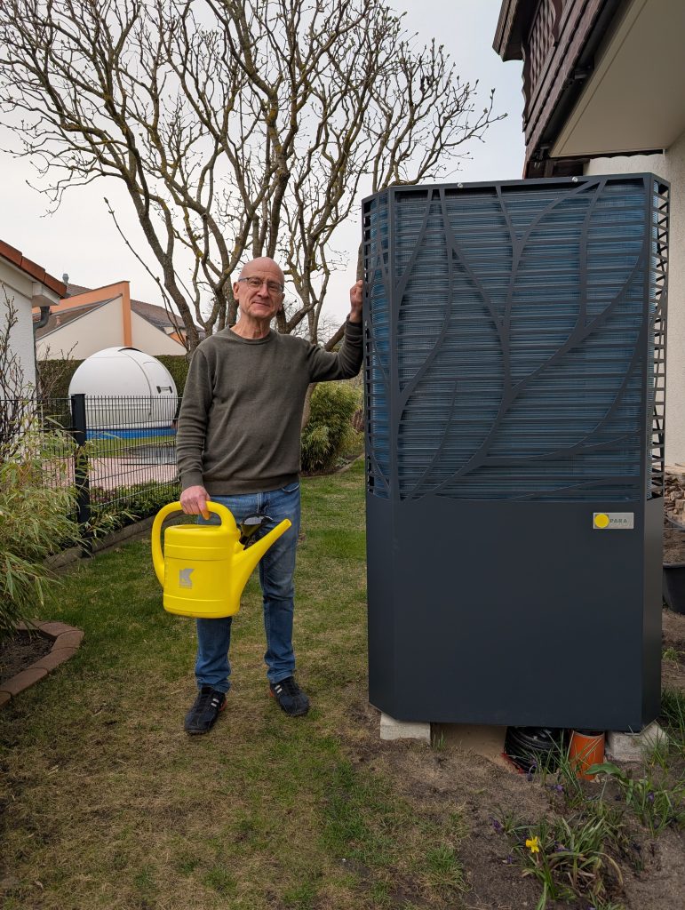 Kunde mit Wärmepumpe